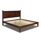 Letto a piattaforma Shaker con pannello in legno massello