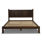 Letto a piattaforma Shaker con pannello in legno massello