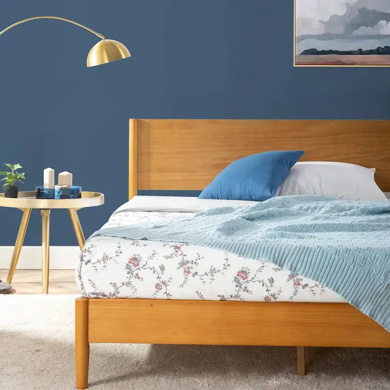 Struttura letto in legno stile Mid-Century