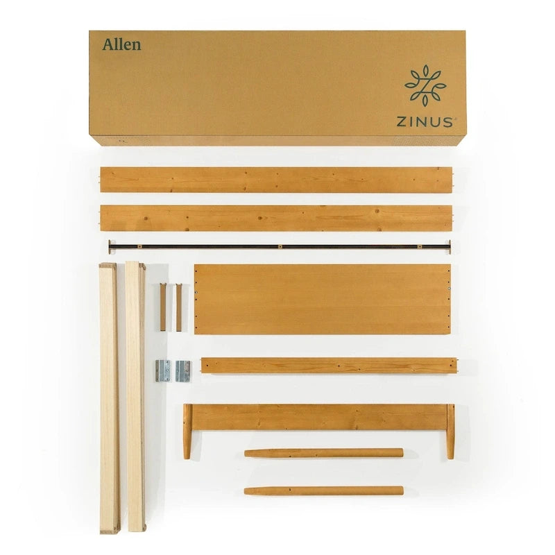 Struttura letto in legno stile Mid-Century