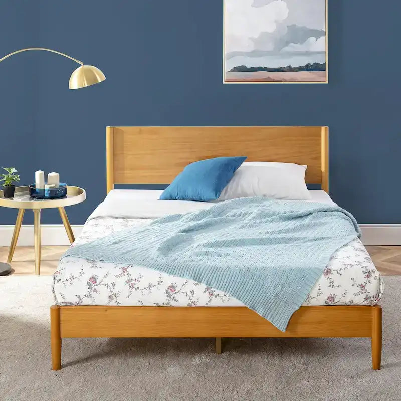 Struttura letto in legno stile Mid-Century