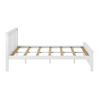 Classico letto a piattaforma Queen in vero legno massello