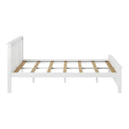 Classico letto a piattaforma Queen in vero legno massello