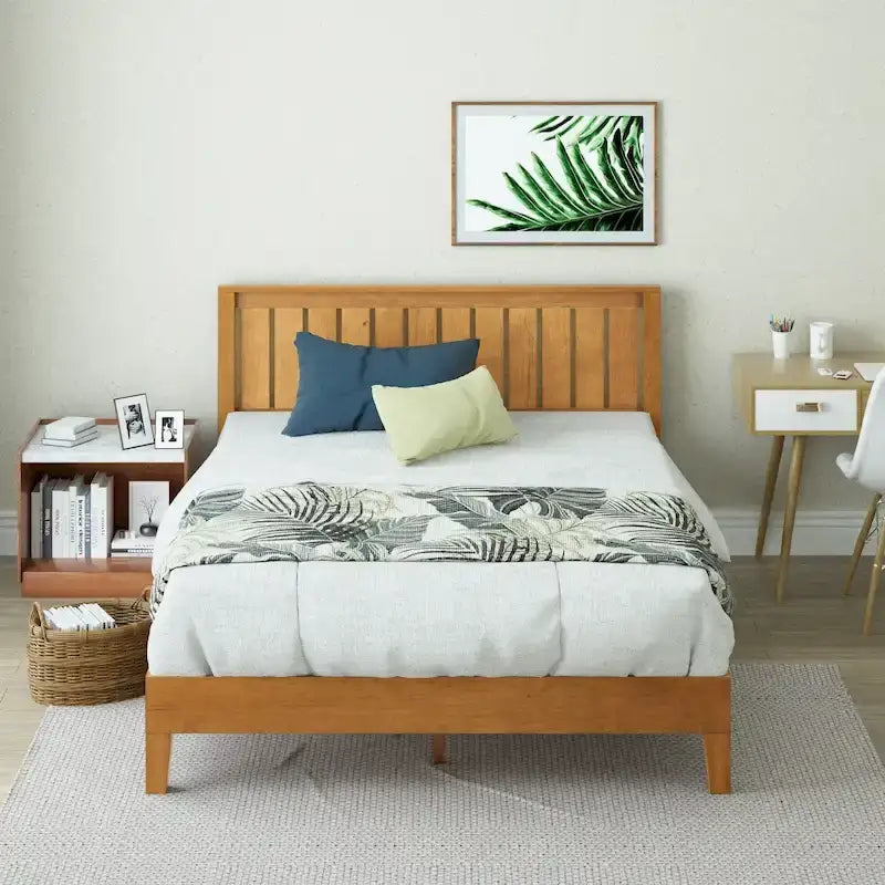 Struttura letto a piattaforma Deluxe in pino rustico