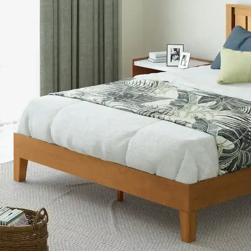 Struttura letto a piattaforma Deluxe in pino rustico