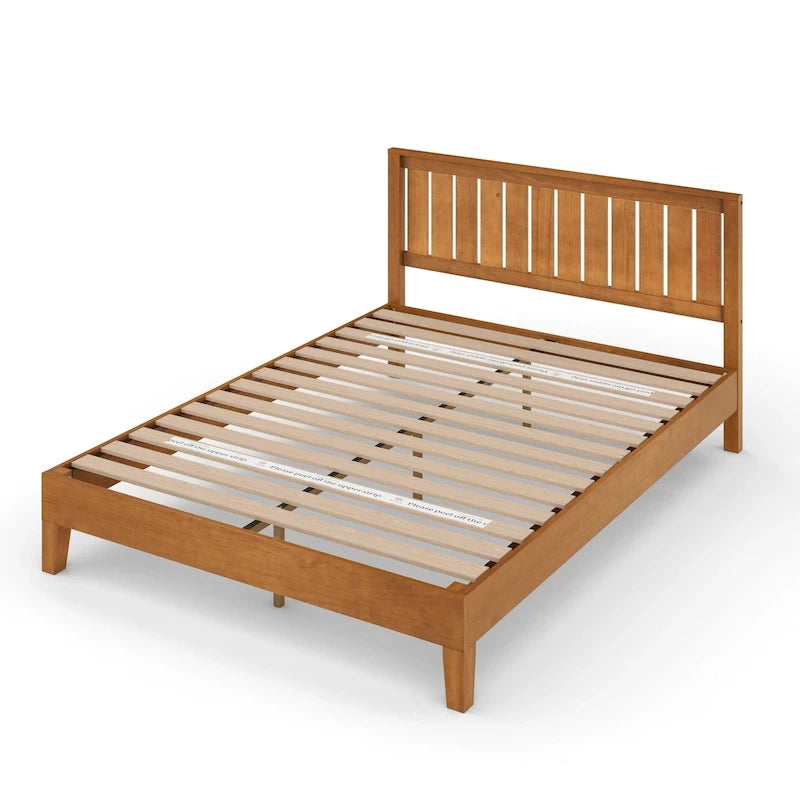 Struttura letto a piattaforma Deluxe in pino rustico