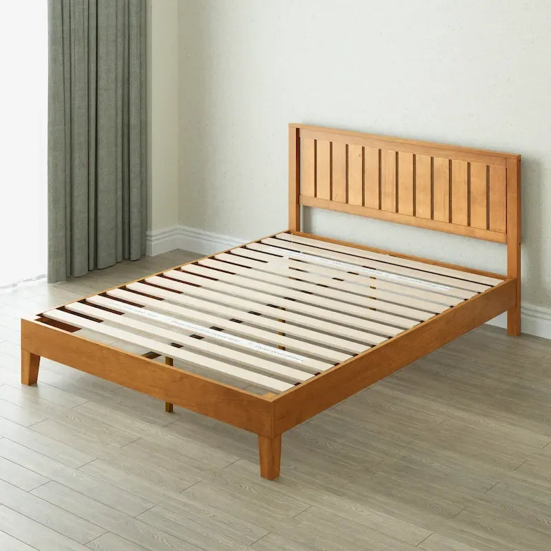 Struttura letto a piattaforma Deluxe in pino rustico