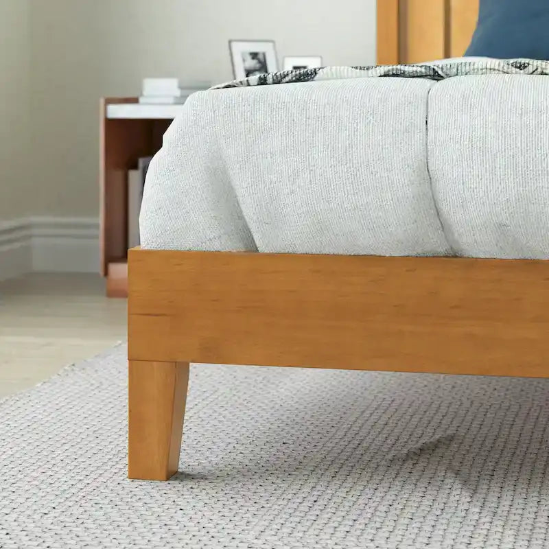 Struttura letto a piattaforma Deluxe in pino rustico