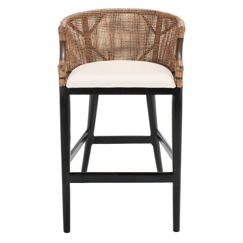 Sgabello da bar in rattan da 76 cm