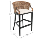Sgabello da bar in rattan da 76 cm