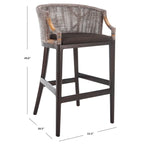 Sgabello da bar in rattan da 76 cm