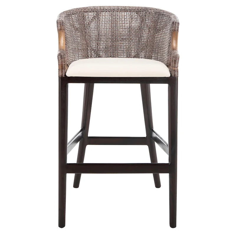 Sgabello da bar in rattan da 76 cm