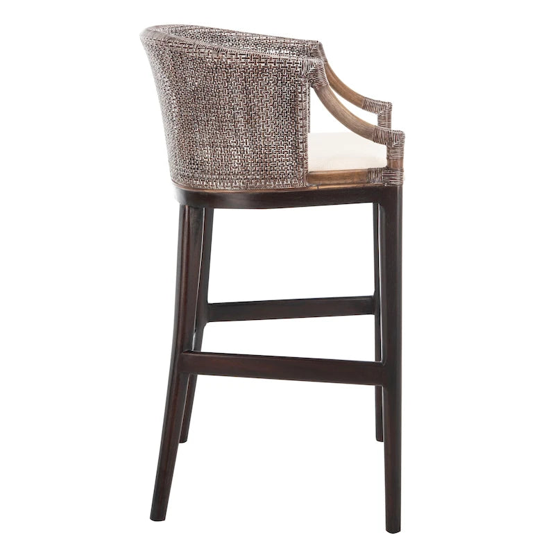 Sgabello da bar in rattan da 76 cm