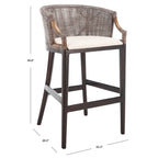 Sgabello da bar in rattan da 76 cm
