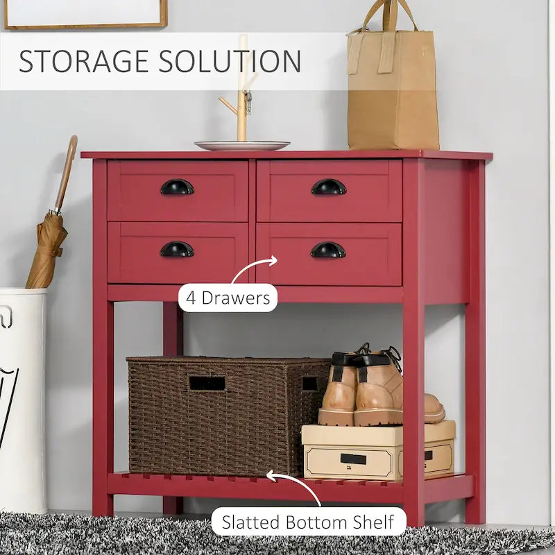 Credenza Madia, Tavolo Consolle da Portata con Contenitore
