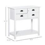 Credenza Madia, Tavolo Consolle da Portata con Contenitore