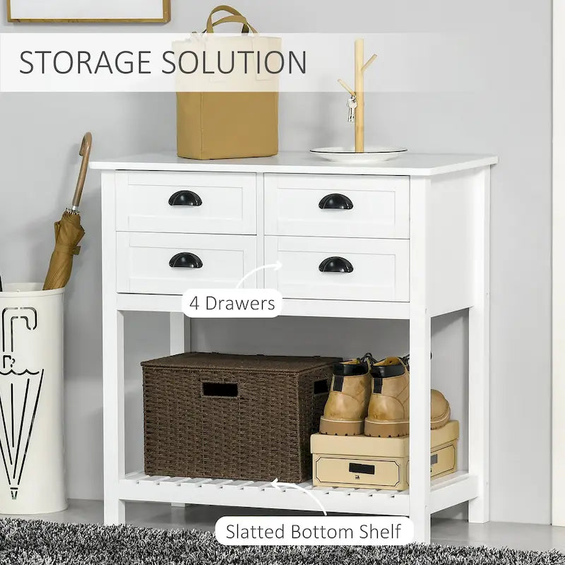 Credenza Madia, Tavolo Consolle da Portata con Contenitore