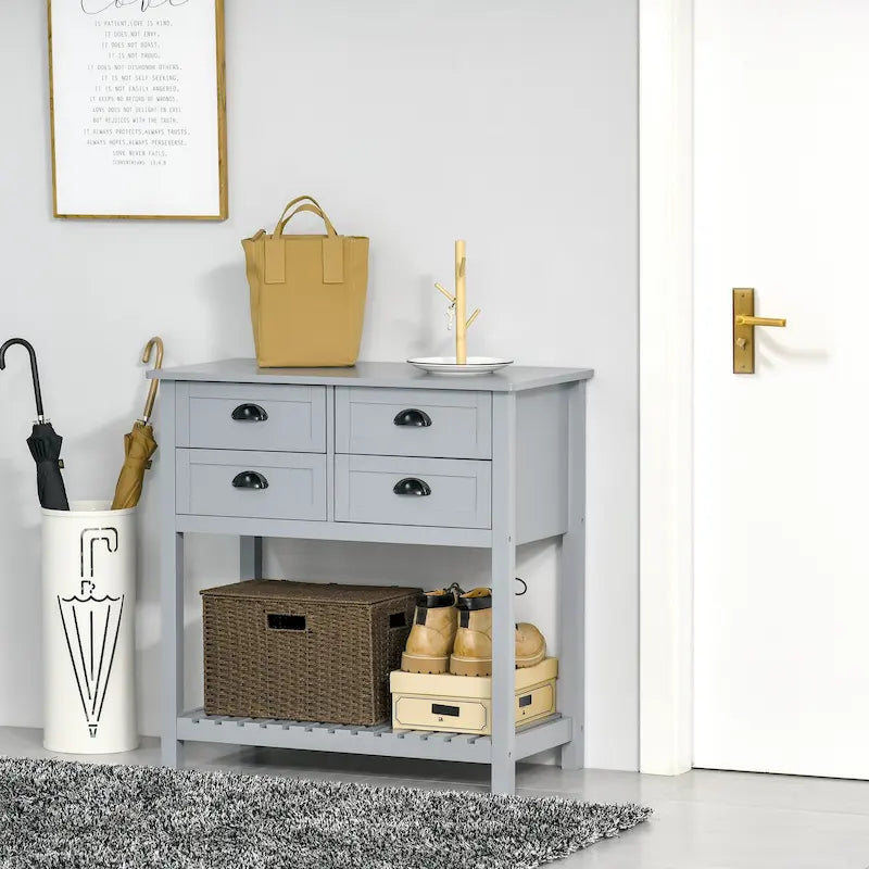 Credenza Madia, Tavolo Consolle da Portata con Contenitore