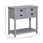 Credenza Madia, Tavolo Consolle da Portata con Contenitore