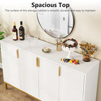 Mobile credenza da cucina da 55 pollici, mobile buffet con spazio di archiviazione