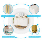 Mobile credenza da cucina da 55 pollici, mobile buffet con spazio di archiviazione