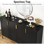 Mobile credenza da cucina da 55 pollici, mobile buffet con spazio di archiviazione