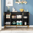 Mobile credenza da cucina da 55 pollici, mobile buffet con spazio di archiviazione