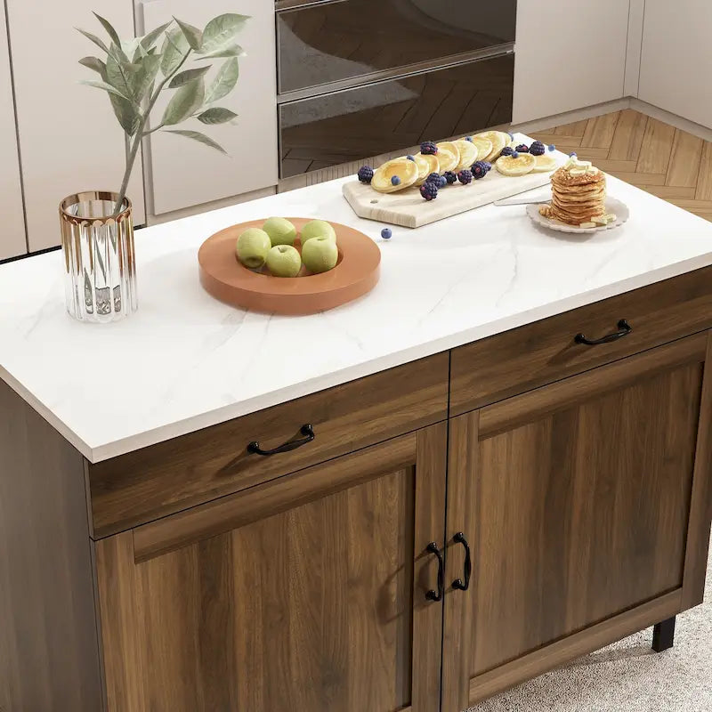 Versatile mobile isola cucina/pensile multiuso in marmo