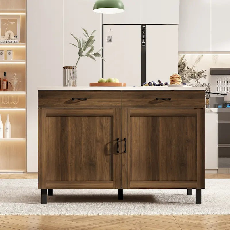 Versatile mobile isola cucina/pensile multiuso in marmo