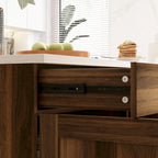 Versatile mobile isola cucina/pensile multiuso in marmo