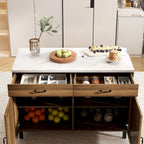 Versatile mobile isola cucina/pensile multiuso in marmo