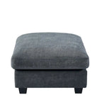Divano sezionale grande moderno trasformabile a forma di L imbottito in piuma con chaise longue reversibile - 129,9L x 72P x 31,5A