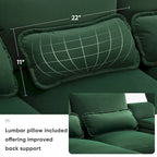Divano a U 123*55 con Consolle, Portabicchieri e Porte USB, Divano Letto Simmetrico a U Rivestito a 6 Posti con Chaise longue
