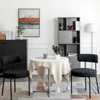 Sedie da pranzo, sedie da cucina Mid Century Modern imbottite in Bouclé
