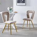 Sedia da pranzo moderna con gambe in metallo
