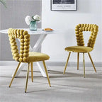 Sedia da pranzo moderna con gambe in metallo