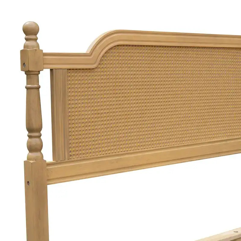 Giroletto in rattan stile tradizionale, non è richiesta la rete a doghe con cornice