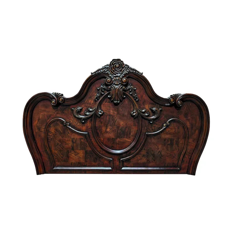 Letto in legno massello tradizionale con pannello
